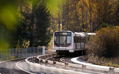T-bane linje 3 om høsten 2