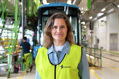 Kommunikasjonssjef Gina Scholz på Grefsen verksted