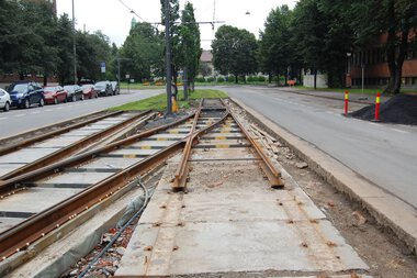 Infrastruktur ved Adamstuen i Sognsveien