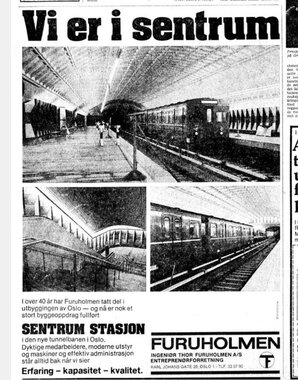 Sentrum T-banestasjon, Vi er i sentrum