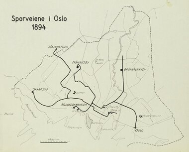 Sporveisnettet i 1894