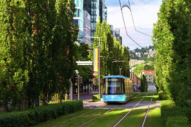 SL18 i grønn trasé  Bjørvika