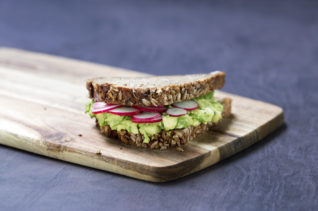 Vegetarsandwich dobbel