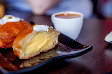 Bolle med vaniljekrem - bakeri