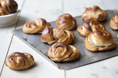 Julesnurrer på stekeplate