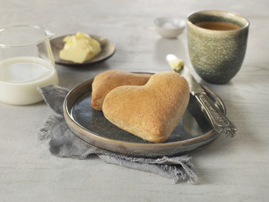 Hjerterundstykker til morsdag og valentin 14.2.21