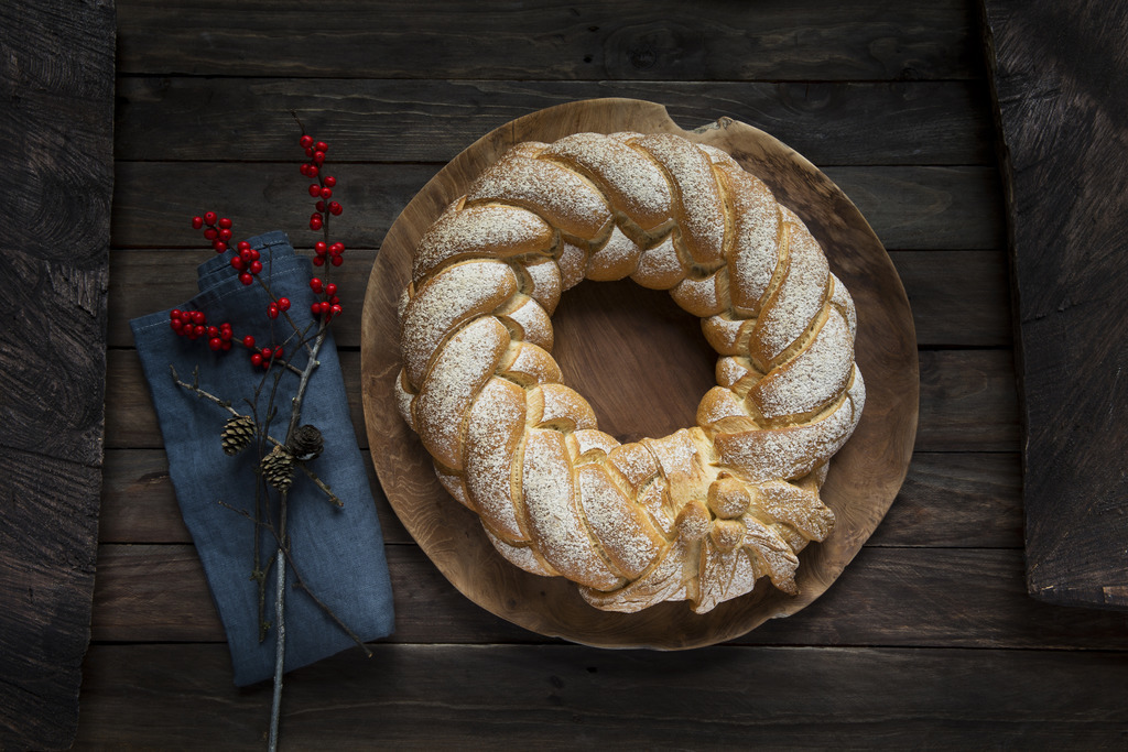 Flettekrans av loffdeig