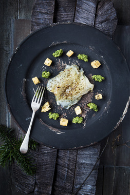 Brødkrutonger til lutefisken