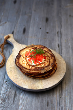 Blinis med røkelaks