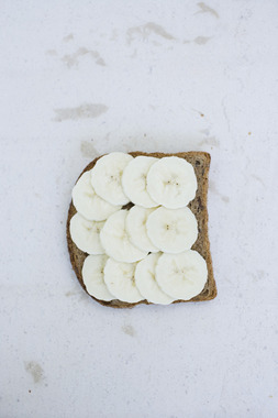 Vegetarskive med banan