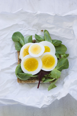 Eggeskive med salat