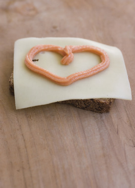 Gulostskive med kaviar