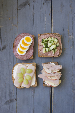 Salami og skinkeskiver