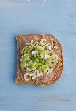 Leverposteiskive med purre