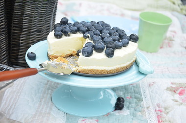 Ostekake med blåbær_2