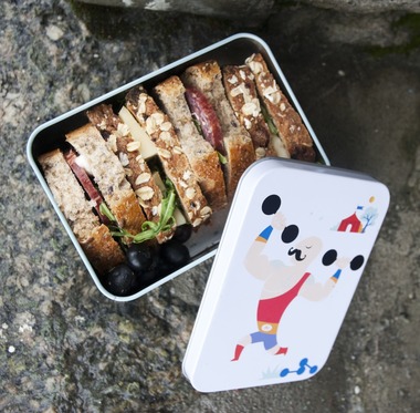 Blings med vellagret ost og pølse 