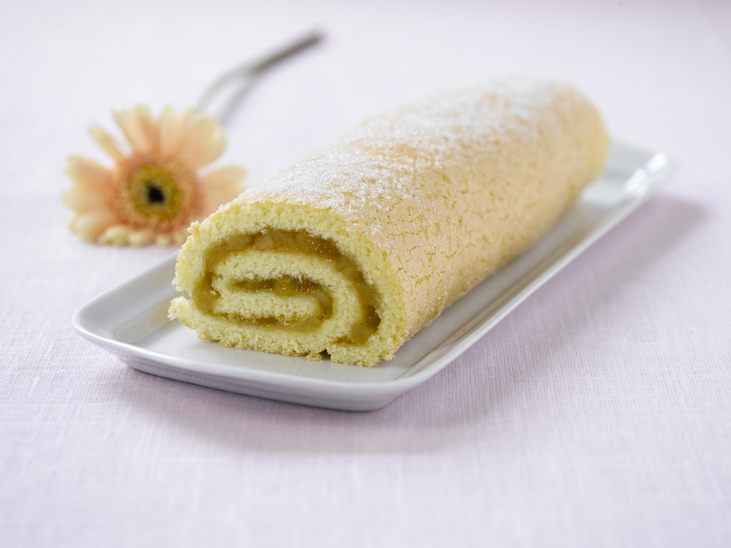 Rullekake med ingefær eple og pære