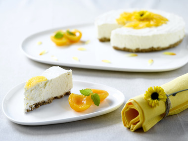 Sunn ostekake med aprikos