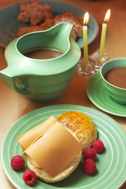 Sportsbolle med brunost