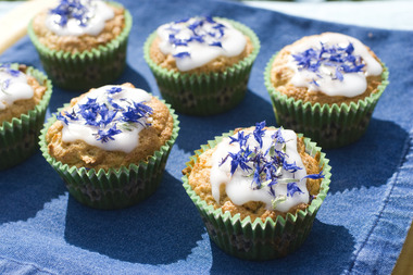 Havremuffins med smak av eple og kanel