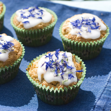 Havremuffins med smak av eple og kanel