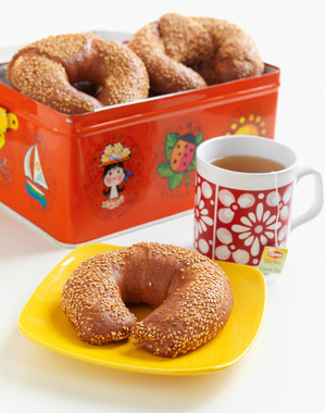 Grove horn med ost og skinke