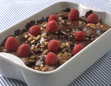 Bringebærkake med spelt