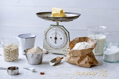 vekt og mål - basisingredienser baking