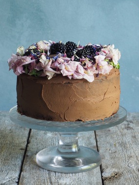 Sjokoladekake med søtpotetglasur