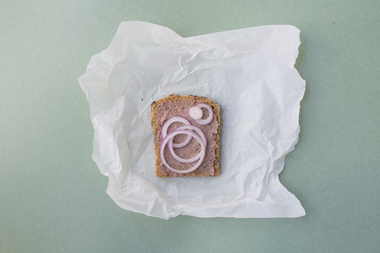 Brødskive med leverpostei