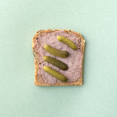 Brødskive med leverpostei