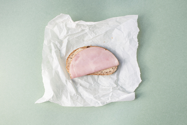 Brødskive med skinke