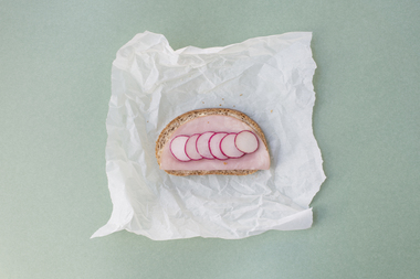 Brødskive med skinke