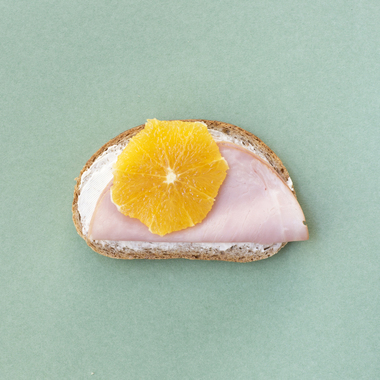 Brødskive med skinke