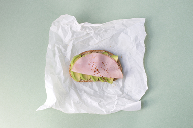 Brødskive med skinke