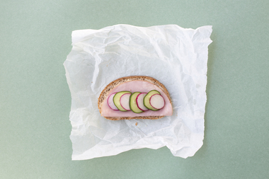 Brødskive med skinke