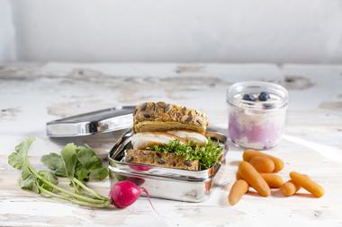 Brødskiver med fiskekake