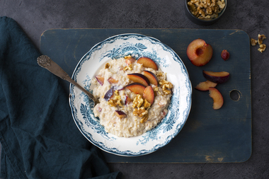 Havregrøt med plommer