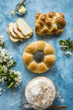 3 loff av samme deig