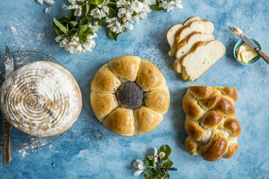 3 loff av samme deig