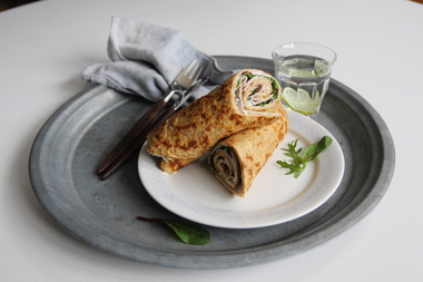 Wraps av pannekaker