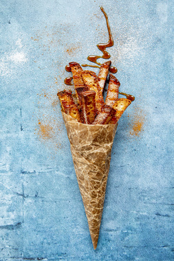 "Churros" av tørt brød