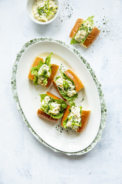 Brioche med eggesalat