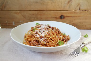 Spagetti med byggryn