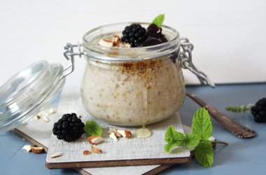 Kjøleskapsgrøt med knivkuttet havre