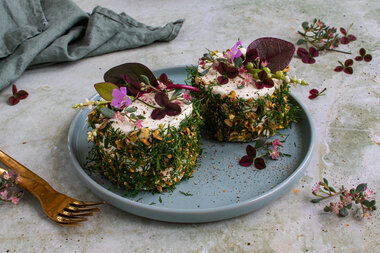 Smørbrødkake med eggesalat