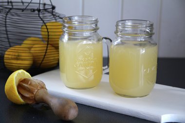 Bygggrynsvann med sitron