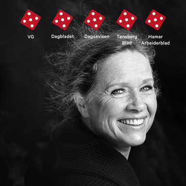 LIV - med terninger - kvadratisk - plakat