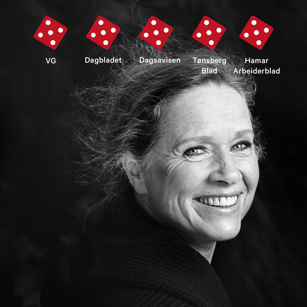 LIV - med terninger - kvadratisk - plakat