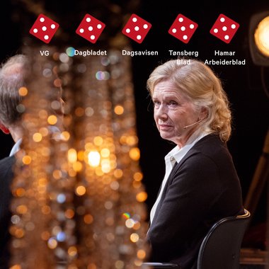 LIV - med terninger - kvadratisk - forestillingsfoto